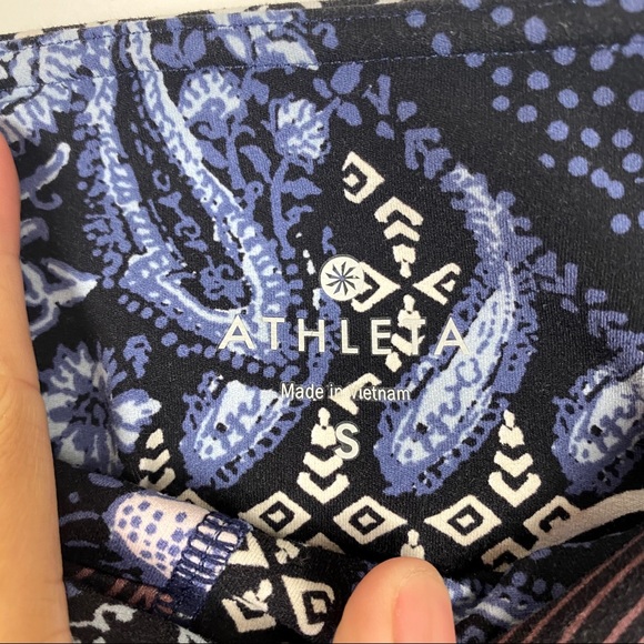 Athleta Patchwork Salutation 7/8 tight Leggings S - Picture 6 of 10